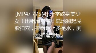 [MP4/ 775M] 十字纹身美少女！出租屋自慰！跪地翘起屁股扣穴，搞得地上多是水，厕所扣逼喷尿