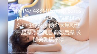 [MP4/ 488M]&nbsp;&nbsp; 超极品推荐黑丝旗袍极品女神性瘾发骚 两个大屌粉丝一起操才能满足 前怼后操 长腿美乳操不停