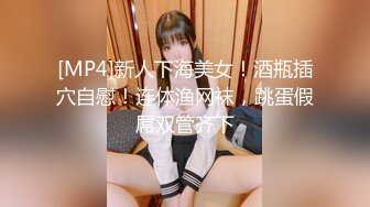 [MP4]新人下海美女！酒瓶插穴自慰！连体渔网袜，跳蛋假屌双管齐下